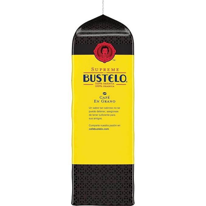 Supreme Bustelo Espresso Style Whole Bean Coffee Dark Roast 32 oz. Each (SMU01800)