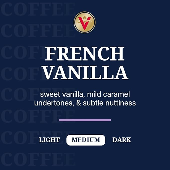Victor Allen's Coffee French Vanilla Flavored Medium Roast 80 Count Single Serve Coffee Pods for Keurig K-Cup Brewers