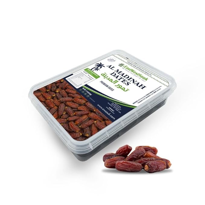 Mabroom Dates Deluxe 2.2LB - Exquisite Saudi Delicacy with Subtle Sweetness | Rich in Fiber Vitamins and Minerals | Perfect Energy-Boosting Snack