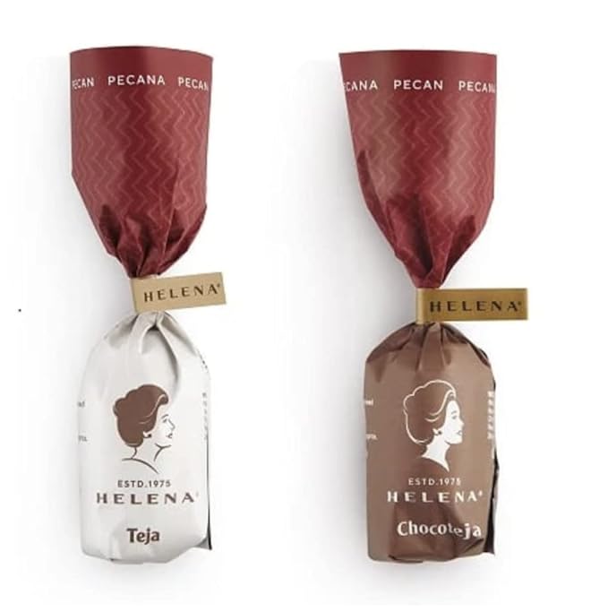 HELENA Chocolatier Fine Tejas and Chocotejas with a variety of fillings all covered in an outer layer of chocolate. (CHOCOTEJA &amp TEJA MIX 10 PACK)