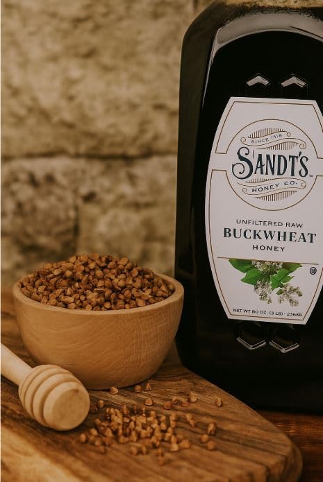 Unfiltered Raw Buckwheat Honey 80 oz. (5 lb.) bottle