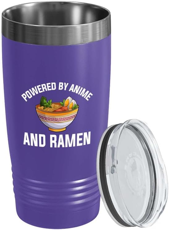 Ramen Lover Pink Edition Tumbler 20oz - Powered by anime - Food Lovers chicken pumpkin vegan pantry spicy noodles
