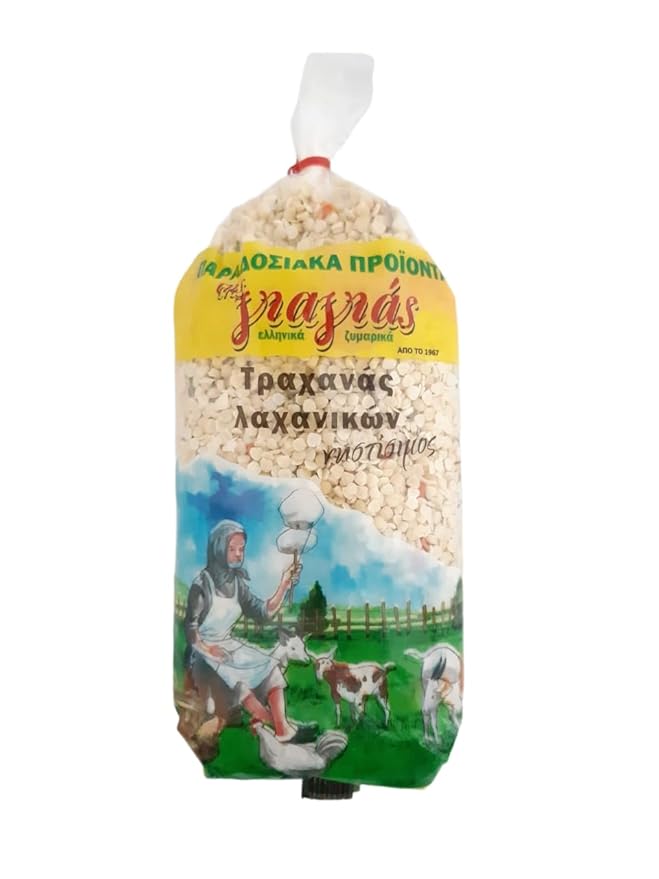 TIS GIAGIAS Vegetable Trahana – 500g Traditional Greek Fermented Vegan Pasta with Vegetables (Fasting-Friendly-Nistisimo)