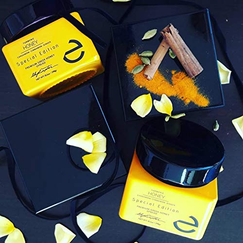 Eulogia of Sparta Premium Honey With Turmeric and Spices Blend of HoneyIntensely Delicious Taste Great Health Benefits 10.5 oz.