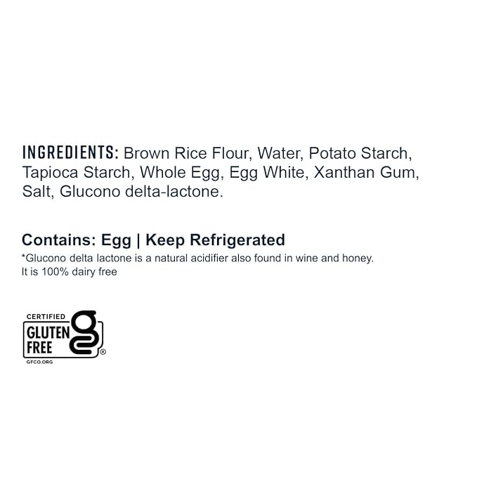Gluten-Free Pasta Fettuccine Fresh Brown Rice Noodles Cook in Just 3 Minutes by Taste Republic Frozen 9oz (6 pack)