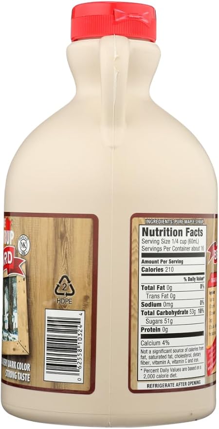 BERNARD - Pure Maple Syrup Grade A Very Dark Strong Taste 3x32oz
