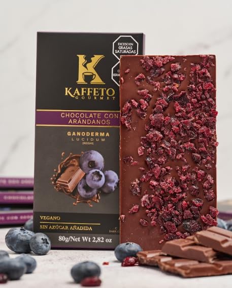 Kaffeto 70% Cacao Dark Chocolate with Reishi. 3 Bars Variety