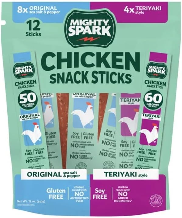 Mighty Spark Teriyaki Chicken Stick Variety 12-count