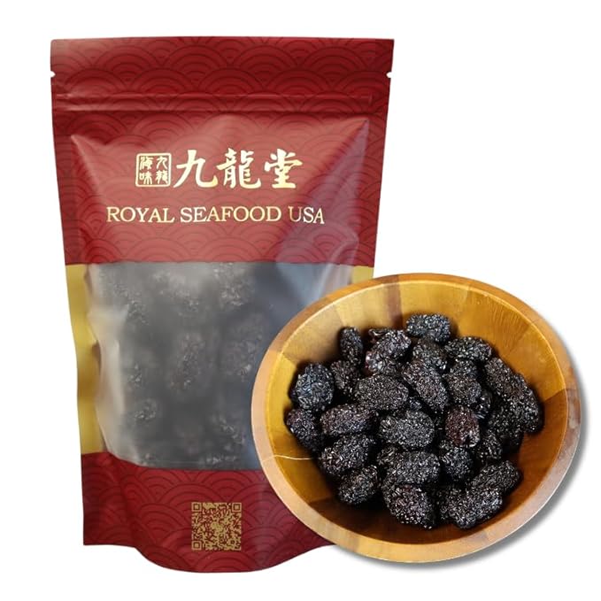 Royal Seafood USA Premium Dried Black Dates South Dates12oz 九龍堂 特级大黑枣 南枣 补肾养胃 乌须黑发
