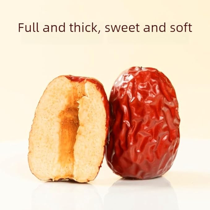 Pitted Premium Dates 500g Wash-Free Red Dates Natural Sweet &amp Plump 0 Additives Resealable Bag