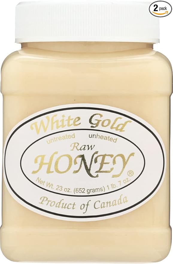 White Gold Raw Honey 2 Pack 23 Ounce each = 46 Ounce