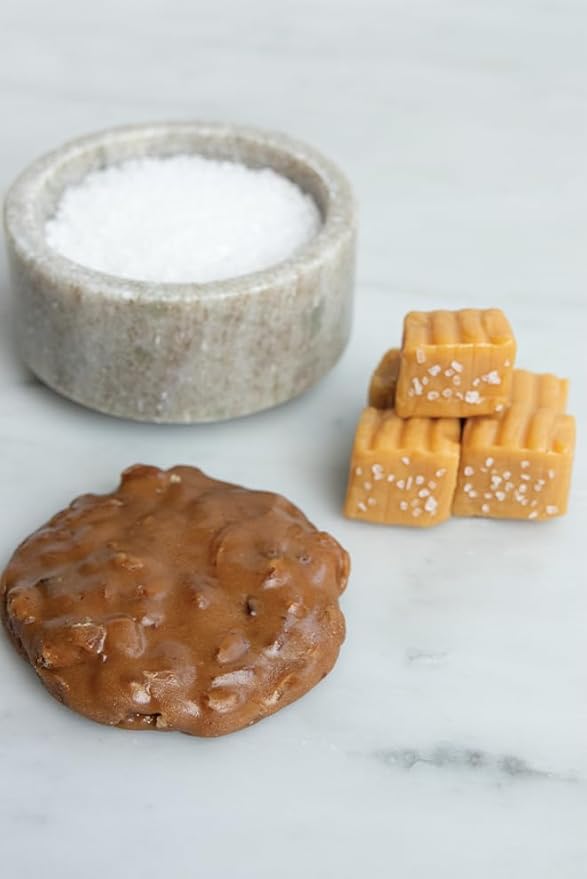 Aunt Sally's Creamy Salted Caramel Pralines – 16 count box- New Orleans Most Famous Praline- Handmade Pecan Candy