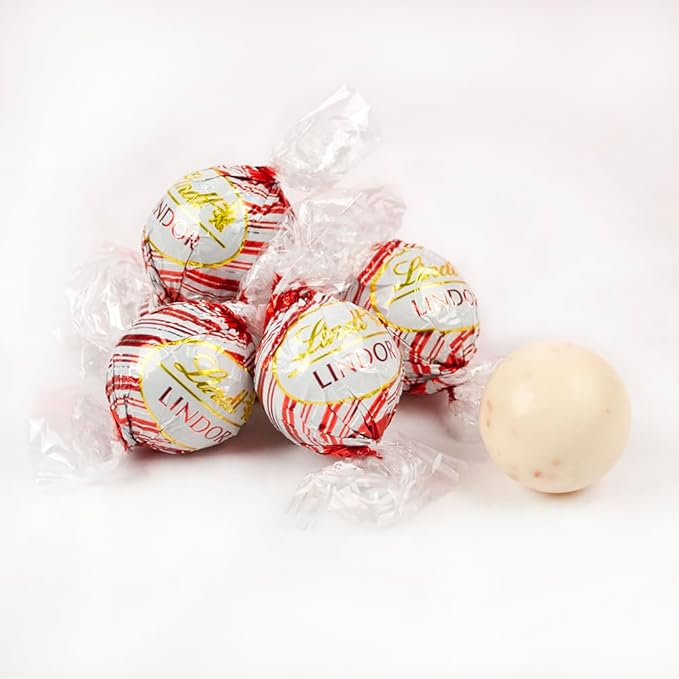 54 Pcs Christmas Candy White Chocolate Peppermint Truffles (24oz Bag)