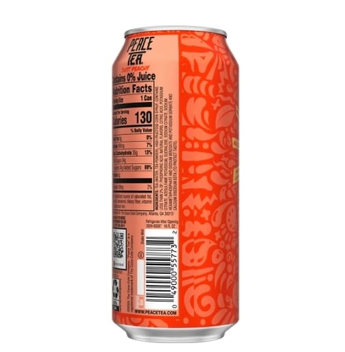 Peace Tea 16 Fluid Ounces 24 Count (Just Peachy)