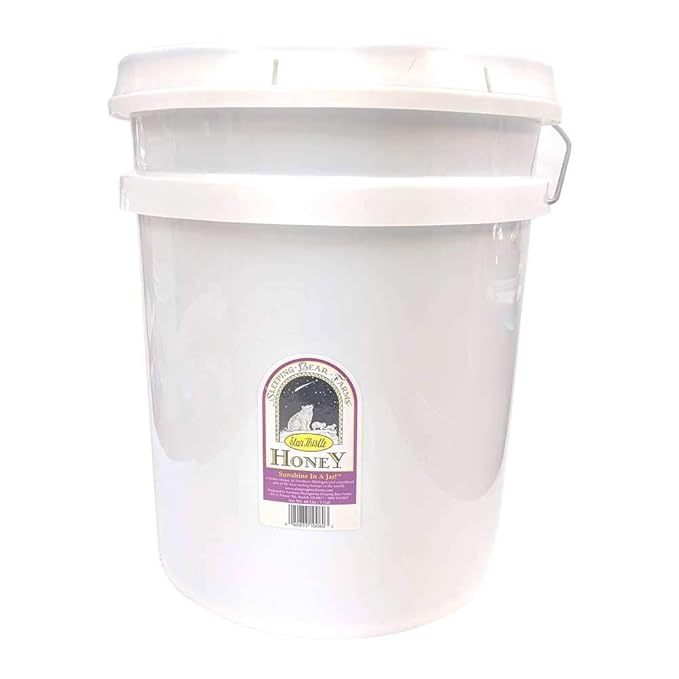 Liquid Star Thistle Honey 5 Gallon Plastic Bucket - 60 lbs. Wholesale Pure Bulk Unpasteurized Unblended No Additives Pure Michigan Honey