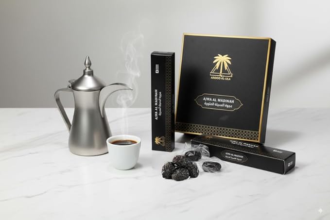 Al Madina Ajwa Dates – 12 Packs (7 Pieces Each) – Premium Saudi Dates from Madinah Fresh Quality