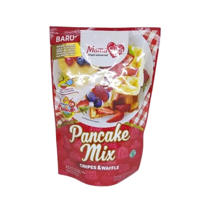 MamaSuka Pancake Mix Crepes &amp Waffle 150 gram (Pack of 3)