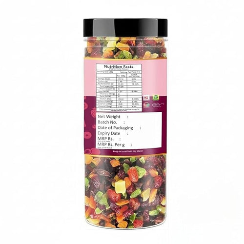 8 in 1 Berry Mix 200g Jar | Dried Berries | Cranberry | Strawberry | Blueberry | Kiwi | Pineapple | Mango | Black Raisins | Snacks | Ready to Eat