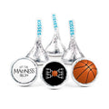 90ct Basketball Party Favors Stickered Kisses Candy Let the Madness Begin (90 Count) - Black - Candy Included