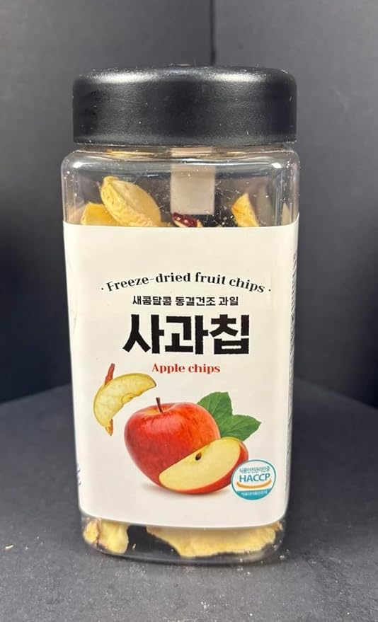 Premium Freeze-Dried Fruit Variety Pack 4 Flavors - Apple Yellow Peach Strawberry Jackfruit HACCP Certified