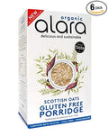 Alara Organic Gluten Free Scottish Oats Porridge 500g - Pack of 6