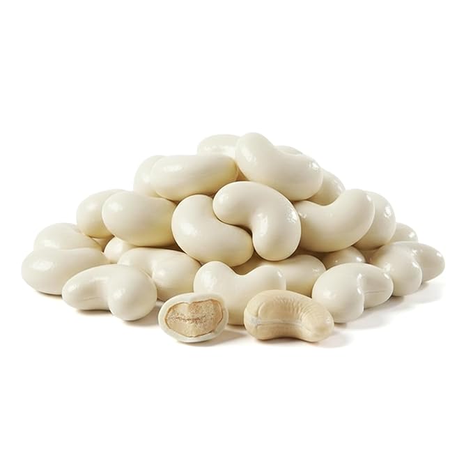 NY Spice Shop White Chocolate Covered Cashews - 3 Pound Candy Coated Cashew - Trail Mix White Chocolate Sweet Nut Snacks - Healthy Cashews Snacks for &amp Candy Buffet