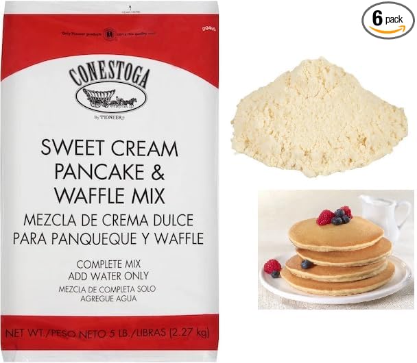 Conestoga Sweet Cream Pancake and Waffle Mix 5 Pound - 6 per case