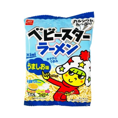 Beatcraft™ Baby Star Ramen Fried Noodle Snack + Japanese Toy Happy Set (15 Packs 3 Flavor Mix: Chicken Yakisoba Sauce Light Salt Jumbo Size)