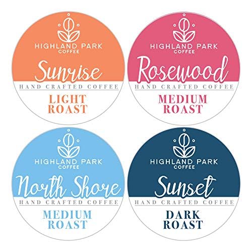 Highland Park Coffee Single Serve Coffee Pods Compatible with Keurig K Cup Brewers Variety Pack 80 Count