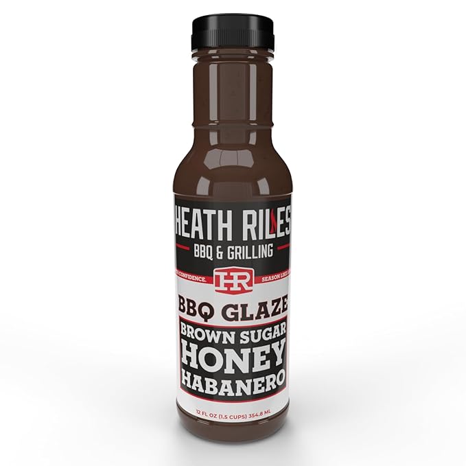 Heath Riles BBQ Bundle - Chicken Injection &amp Brine Garlic Jalapeño BBQ Seasoning Rub Cajun Creole Garlic Butter Rub Seasoning and Brown Sugar Honey Habanero BBQ Glaze