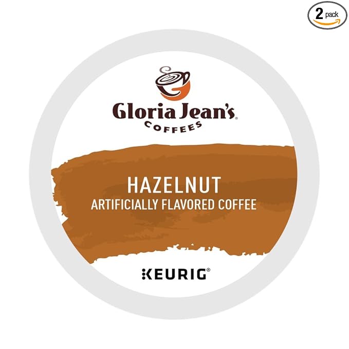 Gloria Jean's Coffees HAZELNUT -- 2 Boxes of 24 K-Cups for Keurig Brewers