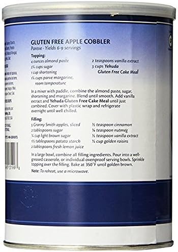 Yehuda Gluten-Free Cake Meal 15 Oz [2 Pack]