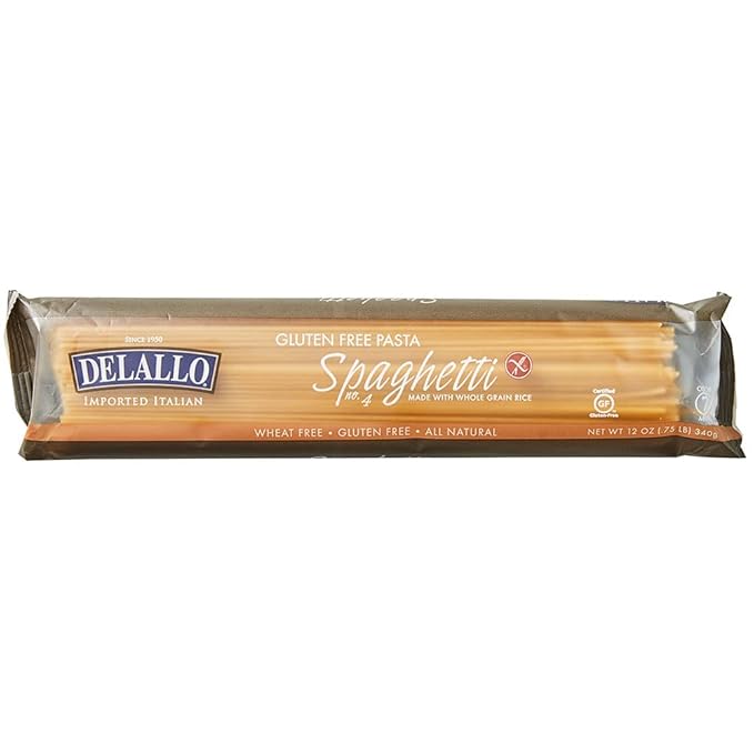 DELALLO Whole Grain Brown Rice Spaghetti 12 OZ
