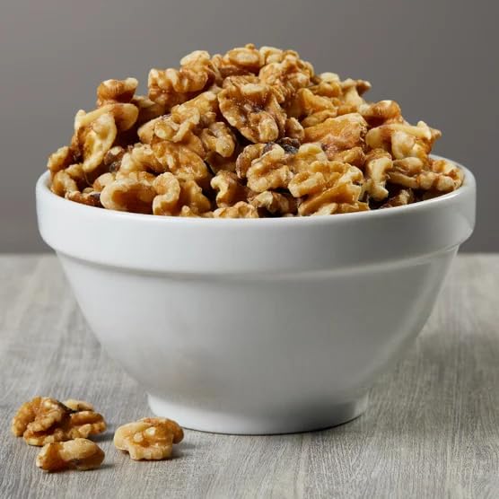 Walnuts Halves And Pieces Fresh Raw Walnuts Chopped Crunchy Unsalted Usa Grown 48 Oz (3 Lb) With With Mini Scooply Scoop