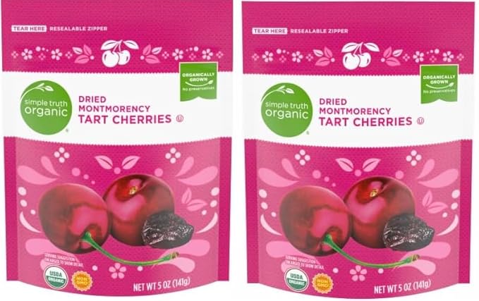 Generic Pack Of 2 Organic Dried Montmorency Tart Cherries 5 oz regular