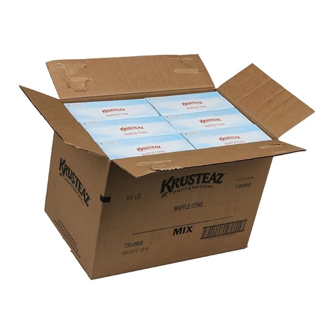 Krusteaz Waffle Cone Mix 5 Pound (Pack of 6)