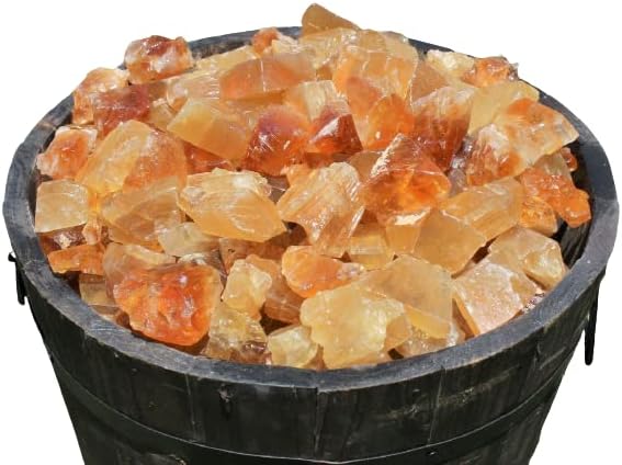1/4 lb Bulk Lot Natural Rough Honey Calcite (Raw Crystal Caramel Calcite) 4 oz