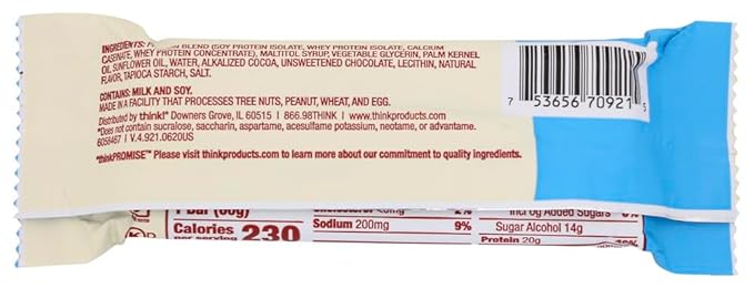 Think Products thinkThin High Protein Bar Cookies &amp Creme -- 10 Bars