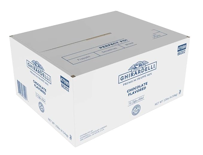 Ghirardelli Chocolate Flavored Frappé Mix 10 lb