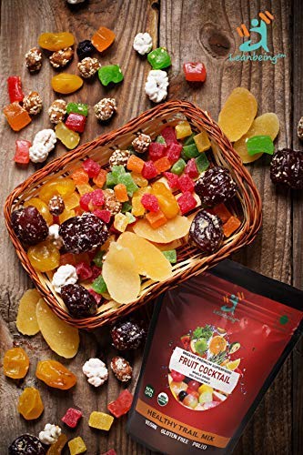 Astha LEANBEING- Fruit Cocktail (200g) (Mix Dehydrated Fruits) | Dried Fruits and Berries Trail Mix | Rich in