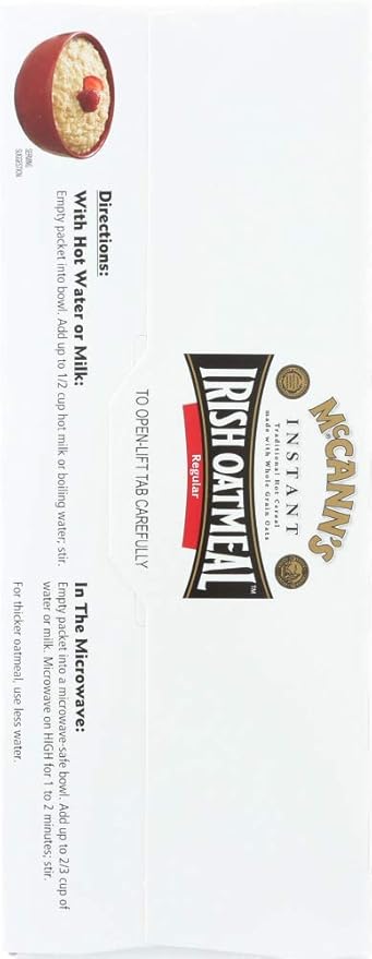 McCann's Irish Oatmeal Instant Oatmeal Regular 12 Packets 28 g Each (Pack of 3)