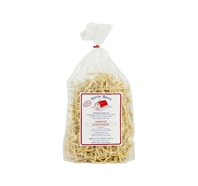 AmishTastes Little Barn Kluski Noodles Homemade Favorite Amish Food 16 Oz. (Pack of 1)