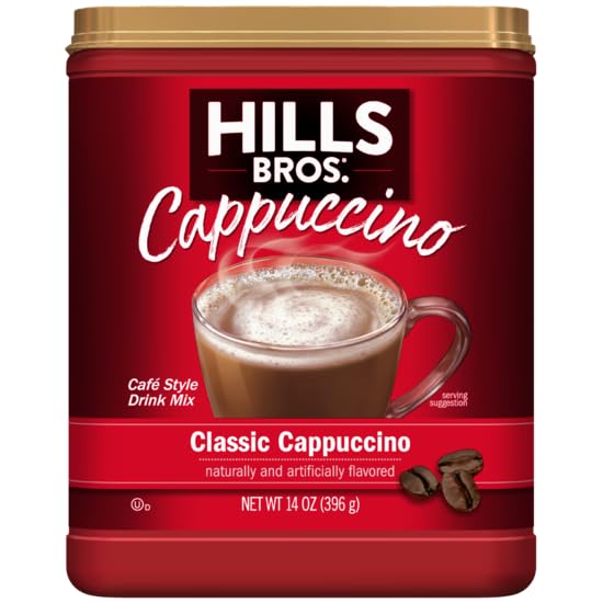 Hills Bros. Cappuccino Variety Pack - Double Mocha (16oz) &amp Classic (14oz) (3 Each)