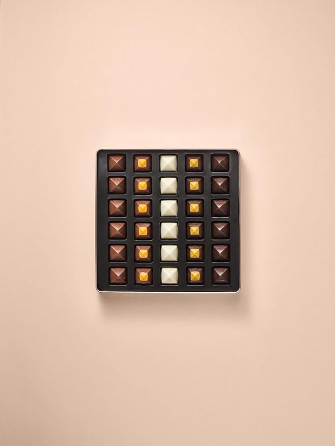 Neuhaus Belgian Chocolate Les Gourmands – 30 Pieces Assorted Milk White &amp Dark Chocolate Pralines – Crunchy Artisanal Biscuits - Gourmet Chocolate Gift