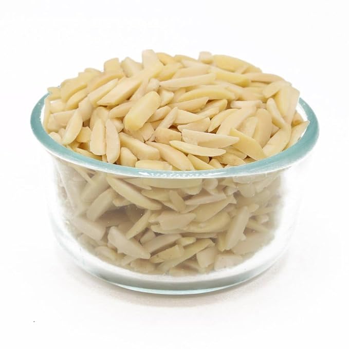 C.J. Dannemiller Blanched Almonds Bulk 25 LB Box Slivered RAW Almonds Perfect for Baking and Cooking