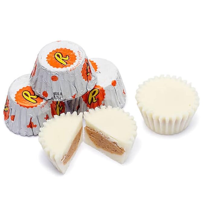 REEs Miniatures Peanut Butter Cups Candy (2 Pounds) (White)
