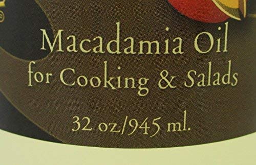 Hawaii’s Gold Macadamia Oil Cooking and Salad Oil 100% Pure (32 Oz 945 ml.)