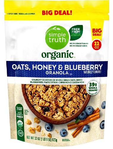 Organic Blueberry Oats and Honey Granola (1 Bag 22 oz.)
