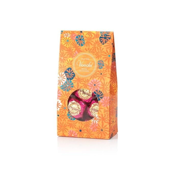 Venchi - Murrine Gift Box with Raspberry Chocoviar and Dark Chocolate 10.16 oz Gluten-Free No Artificial Colors or Preservatives Gift Idea