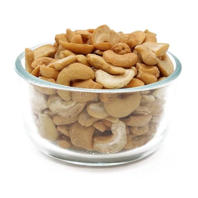 C.J. Dannemiller Cashew Halves Bulk 10 LB Box Roasted &amp Salted Split Cashews Perfect for Snacking Cooking Trail Mixes